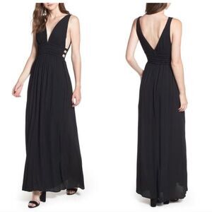 Wayf Surrey Plunging Cutout Maxi Dress
